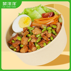 菜洋洋【毛豆鸡丁】220g外卖料理包商用速食菜盖浇饭快餐菜肴包
