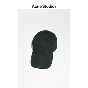 【新品】Acne Studios男女同款Face表情笑脸褪色棒球帽做旧鸭舌帽