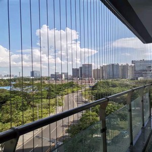 阳台隐形防护网防盗网家用自装316钢丝防猫安全网防盗窗护栏 东莞