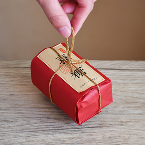 结婚喜糖包装袋 复古风创意喜糖喜饼礼品纸袋子 80克牛皮纸袋通用