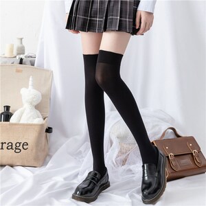 百搭性感可爱袜白色加长萝莉装jk制服长筒袜女学生学院风过膝袜