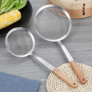 不锈钢加厚细网油篦子漏勺过滤网笊篱捞筛面粉麻辣烫中药豆浆油格