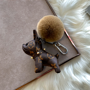 lv&gedete 法斗牛犬小狗狗钥匙扣挂件公仔书包小狗挂饰情侣钥匙链