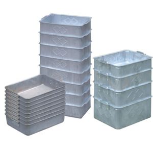 铁皮槽子长方形特大号金属工业周转筐机油五金物料框铁皮储物a