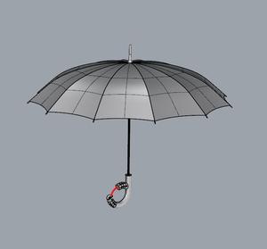 69雨伞带密码锁雨伞犀牛rhino/c4d/3dmax/maya/obj犀牛模型