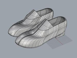 x32 男性 男士 皮鞋 鞋子 犀牛rhino代做C4D/3Dmax/maya建模型