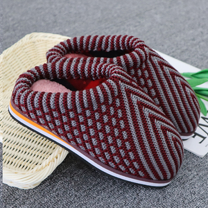 水德名雪成品新款冬季纯手工打毛线鞋子编织棉拖鞋居家保暖棉鞋靴