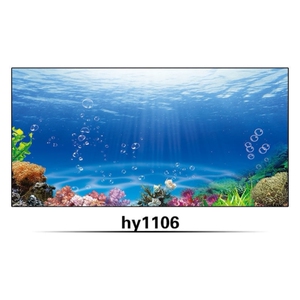 鱼缸背景纸壁纸壁画后景高清3d立体水族箱贴纸造景装饰海洋海景