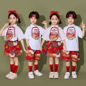 六一儿童演出服国风男女童夏季汉服套装合唱班服幼儿园舞蹈表演服