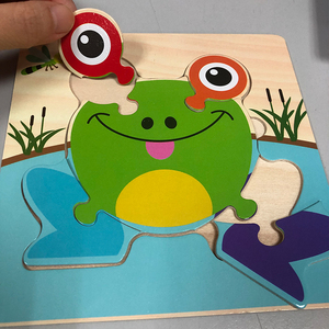 卡通动物拼图拼板