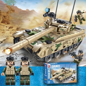 乐高拼装积木军事VT-4主战坦克组装模型男孩小颗粒拼插玩具礼物