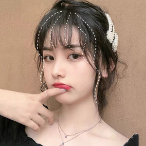 头发帘假发刘海齐刘海