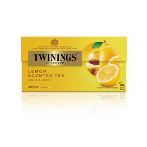 英国川宁twinings 沁香柠檬红茶25片盒装 进口红茶茶叶水果茶包