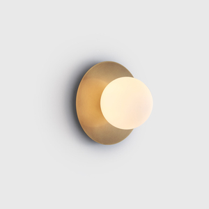 设计师软装装饰壁灯北欧简约现代玄关过道沙发旁卧室全铜圆球灯具