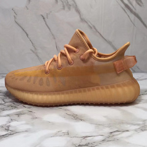 贾基椰子鞋350v2男鞋新款冰丝橙色网面透气飞织百搭运动休闲女鞋