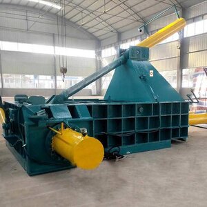 供应大型绿色金属压块机 废铁废铝压缩打包机 碎旧金属压缩成块