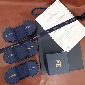 hw双开门戒指盒钻戒盒轻奢harry winston海瑞温斯顿对戒项链盒子