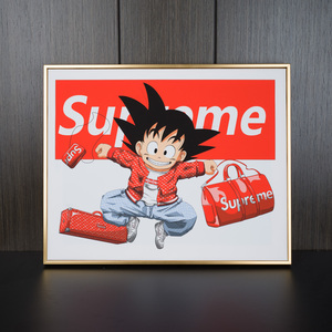 supreme七龙珠悟空潮牌装饰画卡通动漫潮流挂画网红卡通画电表箱