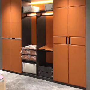 定制现代简约烤漆板实木门板模压门板衣柜推拉门柜门定做4人付款100