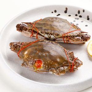 红膏呛蟹整只 宁波舟山特产咸炝蟹 腌制即食醉蟹腌蟹醉梭子蟹500g