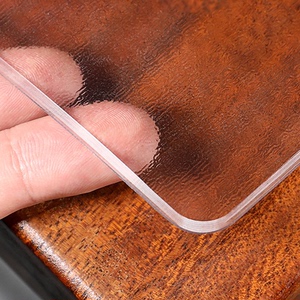 水晶板桌垫防水pvc防烫防油免洗餐桌布透明磨砂塑料软胶茶几垫子