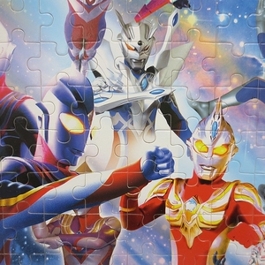 奥特曼拼图立体3d模型玩具6岁以上100片儿童益智大号的40片赛罗