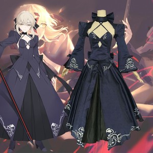 命运之夜cos服 黑saber礼服 剑士服阿尔托利亚cosplay 动漫扮演服