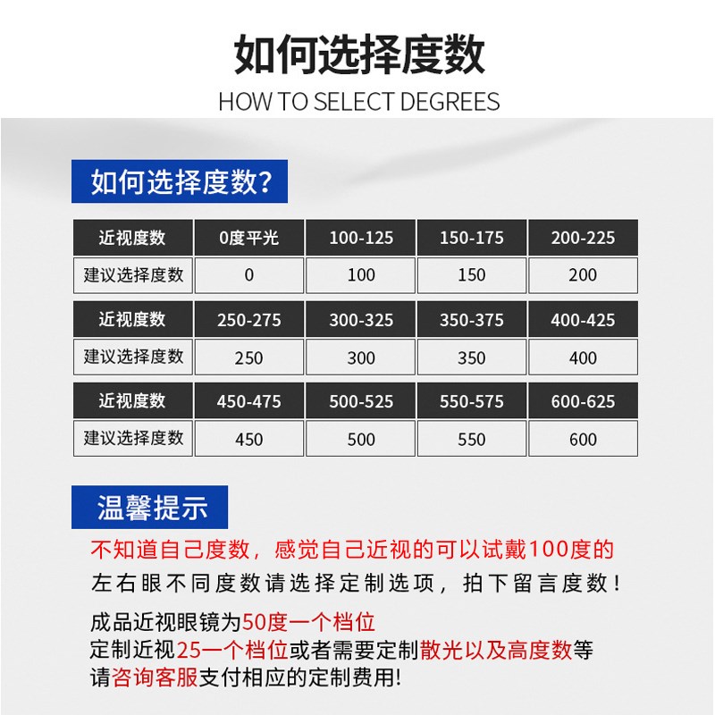 成品配近视眼镜50-600度男女有度数加散光眼睛大脸金属半框平光1