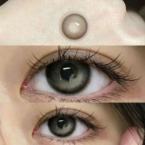 黑色猫眼石美瞳大直径混血灰色正品官网年抛新款半年抛隐形眼镜qb