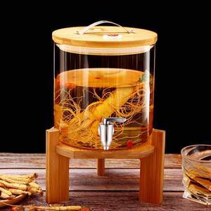 麦欧力泡酒瓶带龙头玻璃坛子杨梅酒罐酿酒桶酒缸泡药酒装酒储酒容