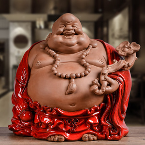 墨修缘弥勒佛摆件客厅供奉笑口常开佛像大肚笑佛乔迁招财工艺礼品