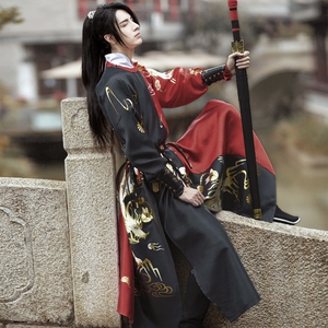 飞鱼服锦衣卫男童明制汉服儿童绣春刀同款武侠古装蟒袍cos服装夏