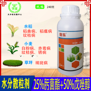 稳乐肟菌酯戊唑醇水稻小麦草坪稻曲瘟纹枯赤霉白粉锈褐斑病杀菌剂