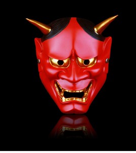 般若面具全脸cos成人男日本鬼武士鬼脸日式面具派对装饰道具抖音