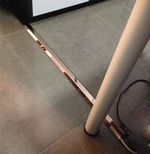 家用装饰不绣钢网线明线电线明装收纳盒室内地面整理压线条走线槽