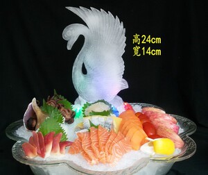 冰雕刺身冰模具盐雕酒店装饰硅胶城堡龙舟鸳鸯天鹅多功能鲤鱼冰柱