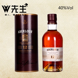 亚伯乐12年单一麦芽威士忌 亚伯劳尔aberlour 雅伯莱雪莉桶威士忌