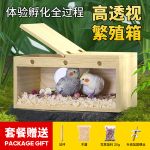 虎皮鹦鹉透明繁殖箱