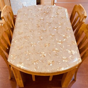 桌子垫子透明加厚防烫椭圆形