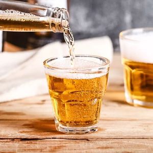 玻璃杯钢化威士忌酒杯洋酒杯酒吧ktv专用杯子八角杯喝酒啤酒杯