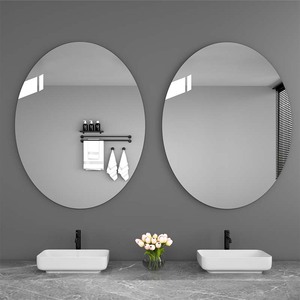 高清镜子贴墙自粘家用出租屋卫生间厕所浴室镜免打孔亚克力镜面贴