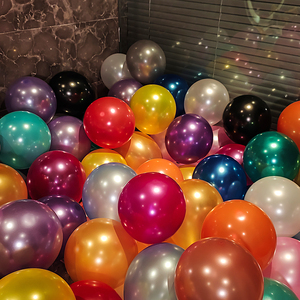 六一加厚防爆珠光气球结婚婚礼生日装饰场景布置儿童无毒彩色汽球
