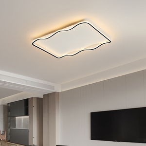 简派照明led客厅灯简约现代大气长方形主灯吸顶灯全屋套餐灯具