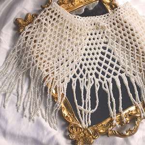 珍珠披肩斗篷编织