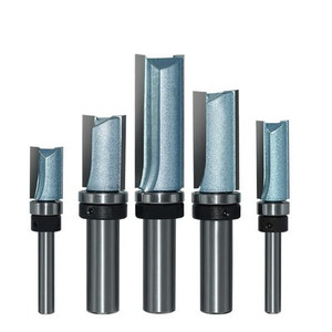 工业级轴承直刀 木工铣刀刀具修边机刀头雕刻机锣刀