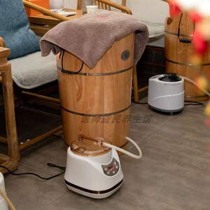 头道汤熏蒸桶橡木足腿部泡脚桶高深桶过膝盖中药熏蒸脚家用洗脚盆