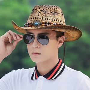 帽子男夏天潮旅游度假沙滩宽沿防晒太阳男士遮阳礼帽巴拿马草帽女