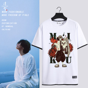 八爷米津玄师lemon专辑周边同款圆领短袖t恤夏季纯棉半截袖上衣服