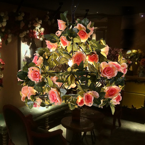 000人付款天猫网红繁花酒吧吊灯花艺装饰吊灯音乐餐厅吊灯清吧烧烤吧