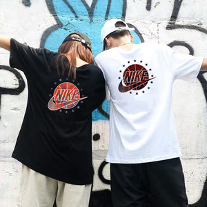 nike/耐克t恤男女情侣款篮球印花短袖潮夏季透气舒适休闲运动上衣